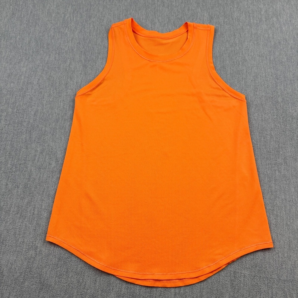 Lululemon Sculpt Tank Top Women 4 Orange Racerback Loose Fit Breathable Gym Yoga